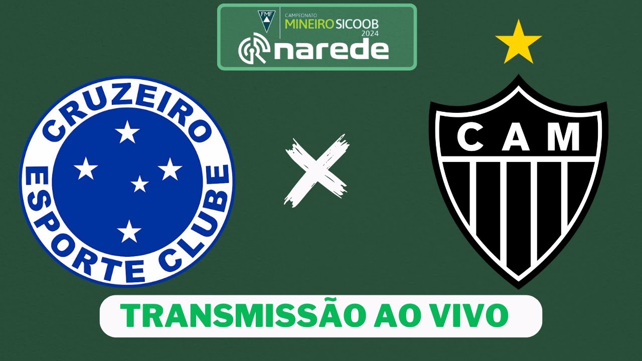 Cruzeiro x Atlético-MG ao vivo | Transmissão ao vivo | Mineiro 2024 - YouTube